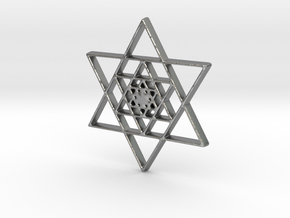 Infinite Jewish Symbol Pendant Charm in Natural Silver