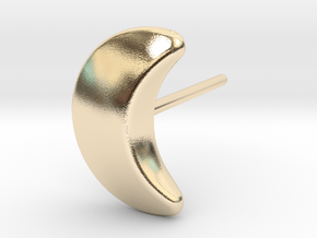 Moon Earring in 14k Gold Plated Brass