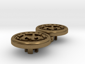 Dwemer spinner caps - Magnetic, Standard in Natural Bronze