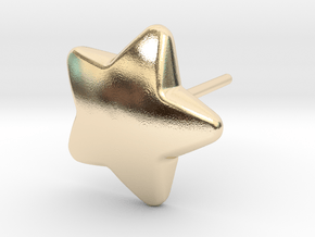 Star Earring in 14k Gold Plated Brass