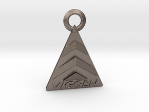 Viggen Keychain - Chunky Style in Polished Bronzed Silver Steel