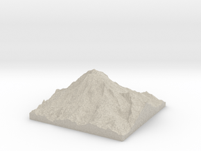 Model of Mount Rainier in Natural Sandstone