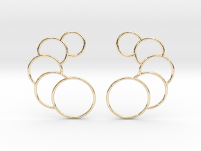 Eclipse Earrings in 14k Gold Plated Brass