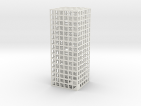 Maze 05, 3x3x8 in White Natural Versatile Plastic: Medium