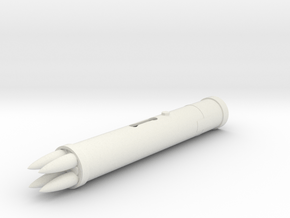GI Joe Scale LAU-10 "Zuni" Rocket Pod in White Natural Versatile Plastic