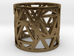 Zero Point Geometry Ring in Natural Bronze: 6 / 51.5