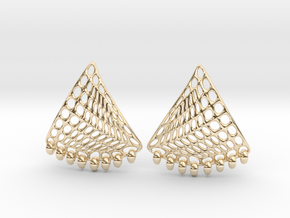 Baumann Earrings in 14k Gold Plated Brass
