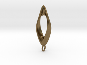 Obius pendant with loop in Natural Bronze