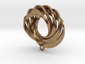 Coradeciem pendant with loop in Natural Brass
