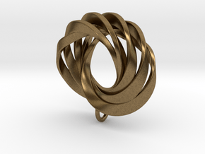 Coradeciem pendant with loop in Natural Bronze