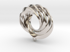 Coradeciem pendant with loop in Platinum