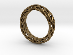 Trous Ring Sz 13 in Natural Bronze