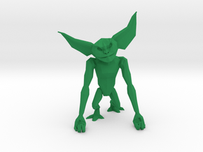 LowPoly Gremlin inspired Phone Holder in Green Processed Versatile Plastic