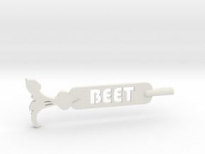 Beet Plant Stake in White Natural Versatile Plastic