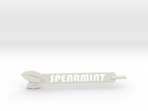 Spearmint Plant Stake in White Natural Versatile Plastic