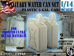1-14 Military Water Can FUD SET1 in Smooth Fine Detail Plastic
