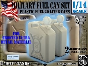 1-14 Military FUEL Can FUD SET1 in Smooth Fine Detail Plastic