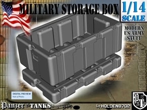 1-14 Military Storage Box in White Processed Versatile Plastic