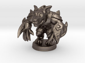 Werewolf Warlord (Chthonic Souls Edition) in Polished Bronzed Silver Steel