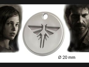 Firefly Pendant S (The Last of Us) in Polished Silver