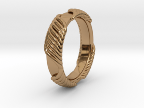 Ring T1A in Polished Brass: 5 / 49
