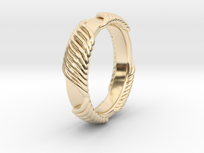Ring T1A in 14k Gold Plated Brass: 5 / 49