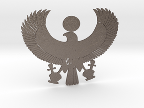 Egyptian Symbol in Polished Bronzed Silver Steel