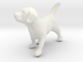 1/24 Puppy 02 in White Natural Versatile Plastic