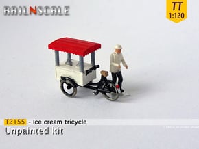 Ice cream tricycle (TT 1:120) in Tan Fine Detail Plastic