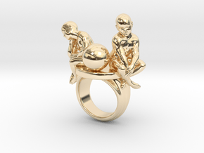 Melancholia ring in 14k Gold Plated Brass: 7.25 / 54.625