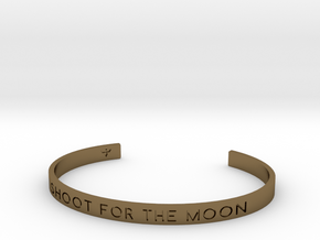 Shoot For The Moon Bracelet S-L in Polished Bronze: Small