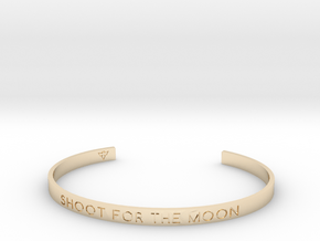 Shoot For The Moon Bracelet S-L in 14k Gold Plated Brass: Large