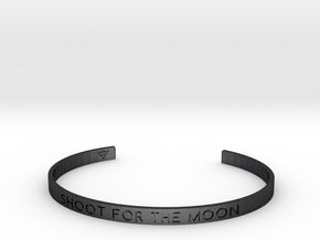Shoot For The Moon Bracelet S-L in Polished and Bronzed Black Steel: Large