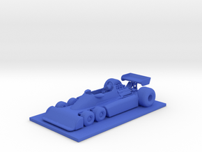 1/43 Tyrrell P34 Six Wheeler with Base in Blue Processed Versatile Plastic
