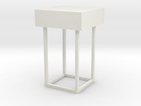 Main Mission Desk Type 3 S1 (Space:1999), 1/30 in White Natural Versatile Plastic