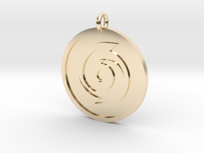 Cyclone Pendant in 14k Gold Plated Brass