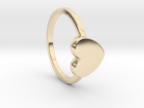 Heart Ring Size 7 in 14K Yellow Gold