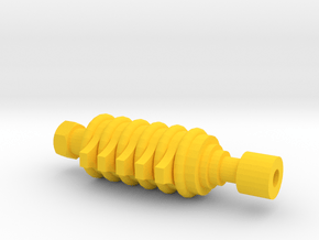ARG Airsoft Muzzle Tip (14mm-) in Yellow Processed Versatile Plastic