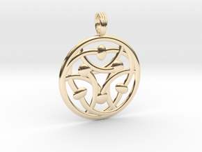 MYSTIC TELEPATHY in 14k Gold Plated Brass