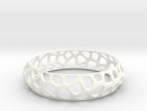 Bracelet Voronoy  in White Processed Versatile Plastic