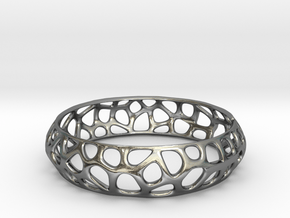 Bracelet Voronoy  in Polished Silver