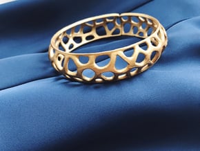 Bracelet Voronoy  in Polished Gold Steel