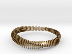 Bracelet Sections in Polished Gold Steel