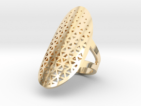 RING Triangle in 14K Yellow Gold