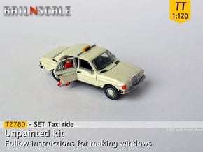 SET Taxi ride (TT 1:120) in Tan Fine Detail Plastic