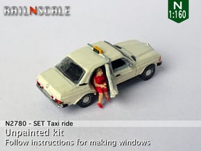  SET Taxi ride (N 1:160) in Smooth Fine Detail Plastic