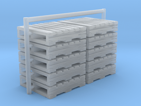 Ho scale Pallets set of 10 in Smooth Fine Detail Plastic