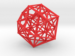 24-Cell with Ghost Symmetry in Red Processed Versatile Plastic