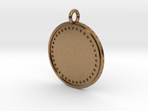 Medal in Natural Brass
