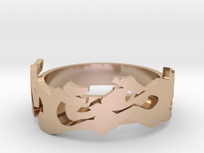 Mesh Deluxe in 14k Rose Gold Plated Brass